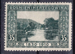 Austria Occupation Of Bosnia 1910 Jubilee Mi#54 Mint Hinged - Neufs