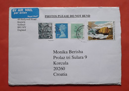 England Envelope To Croatia 2018 - Cartas & Documentos