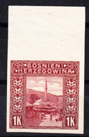 Austria Occupation Of Bosnia 1906 Pictorials Mi#42 U, Imperforated, MNG - Neufs