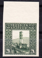 Austria Occupation Of Bosnia 1906 Pictorials Mi#43 U, Imperforated, MNG - Nuovi