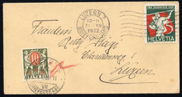 1932, Schweiz, P 43 X U.a., Brief - Non Classés