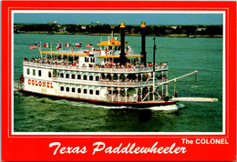 Texas Galveston The Colonel Paddlewheeler 22nd & Wharf - Galveston
