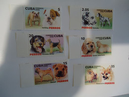 CUBA MNH   SET  6  ANIMALS  DOG DOGS - Dogs
