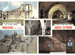 (RECTO / VERSO) MAILLEZAIS - ABBAYE ST PIERRE - MULTIVUES - CPM GF - Maillezais