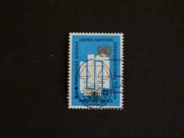 NATIONS UNIES UNITED NATIONS ONU NEW YORK YT 190 OBLITERE - INITIALES UN ENTRECROISEES - Used Stamps