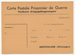 Carte Postale Pour Prisonnier De Guerre - Postkarte Kriegsgefangenenpost - Neuve (guerre De 1940) - Lettres & Documents
