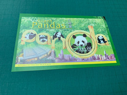 Hong Kong Stamp Pandas With Big Margin From Big Sheet Of Pandas - FDC