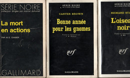 7 Romans  Serie Noire   - Editions Gallimard Divers   N: 318 - 1307 - 1370 - 1382 -1401 -1422 -1479 - Novelas Negras