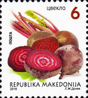 REPUBLIC OF MACEDONIA, 2016, STAMPS, MICHEL 763 - Vegetables, Plants, Food + - Légumes