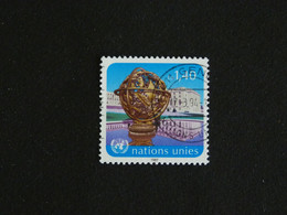 NATIONS UNIES UNITED NATIONS ONU GENEVE YT 153 OBLITERE - SPHERE ARMILLAIRE EN BRONZE DE LA SDN - Gebraucht