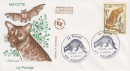 Enveloppe  FDC  1er  Jour    MAYOTTE    Le   Founga    DZOUMOGNE     1999 - Otros & Sin Clasificación