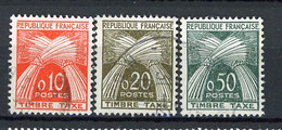 FR - TAXE - N° 91,92,93   ** MNH  10,20,50c  Gerbes TIMBRE TAXE  Cote 2,4 Euro  BE  2 Scans - 1960-.... Oblitérés