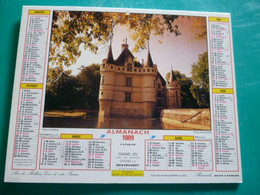 Calendrier 1989 Lavigne Château  AZAY LE RIDEAU  BRUGES Almanach Facteur PTT POSTE Département Sarthe - Grand Format : 1991-00