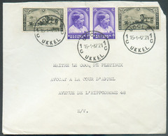 Diligence (2x10c.) Et Prince BAUDOUIN Enfant 25c; (x2) Obl. Sc UCCLE 1 Sur Lettre Du 15-1-1937 Vers La Ville - 19237 - Lettres & Documents