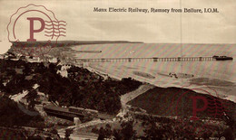 MANX ELECTRIC RAILWAY RAMSEY FROM BALLURE ISLE OF MAN IOM - Isle Of Man