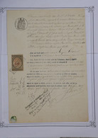 U7 FRANCE  SUR AVIS D HUISSIER 1881 TIMBRE AVOIR  ++AFFRANCH. PLAISANT - Other & Unclassified