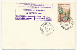 MADAGASCAR - Semaine De L'Arbre - TANANARIVE - 1/6 Février 1960 - Non Adressée - Madagaskar (1960-...)