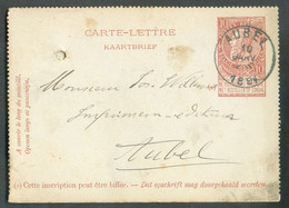 CANTON De L'EST - E.P. Carte-lettre 10c. Fine Barbe Daté De HOMBOURG Obl. Sc AUBEL 10 Janvier 1894 Vers Aubel - 19241 - Letter-Cards