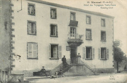 63 - MANZAT - HÔTEL Des VOYAGEURS  " VIALLE-FAURE " - CPA  N° 93 - TRES BON ETAT - Manzat