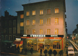 XXX -(87) LIMOGES - HOTEL RESTAURANT L' EUROPE - CARTE PUBLICITAIRE - CHEF M. FOUCHE - 2 SCANS - Limoges