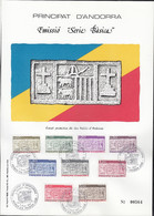 Andorre Français 1983 - FDC.- Premier Jour- Yvert Nº 316/324 Sur Encart Spécial.. Émission: Série Basique(VG) DC-10692 - Oblitérés