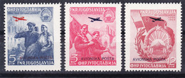 Yugoslavia Republic 1949 Airmail Mi#575-577 Mint Never Hinged - Neufs