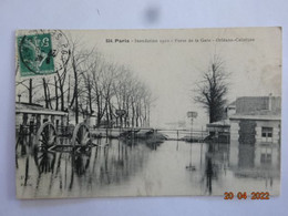 75 SEINE PARIS  524 INONDATIONS DE 1910 PORTE DE LA GARE ORLEANS CEINTURE - Paris Flood, 1910