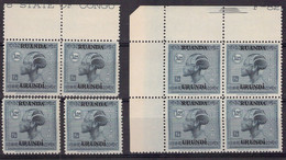 Ruanda Urundi - Lot De 11 COB 73 **MNH 1.25 Bleu Pale - 1925 - Cote 33 COB 2022 - 1924-44: Mint/hinged
