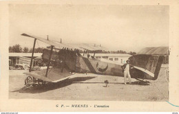 (D) Aviation. Biplan MEKNES Avion Aéroplane Aviateur - 1939-1945: 2nd War