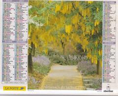 ALMANACH DU FACTEUR: Calendrier Des Postes 1998, SOMME, Allée De Glycines, Jardin Avec Saule-Pleureur. - Grand Format : 1991-00