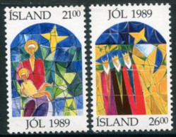 ICELAND 1989 Christmas  MNH / **.  Michel 712-13 - Unused Stamps