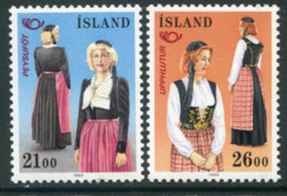 ICELAND 1989 National Costumes MNH / **.  Michel 699-700 - Unused Stamps