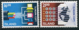 ICELAND 1988 Europa: Communications MNH / **.  Michel 682-83 - Unused Stamps