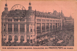 CPA Vue Générale Des Grands Magasins Du Printemps De Paris - Griffe Linéaire Clichy - Other Monuments