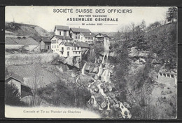 Carte P De 1917 ( Cascade Et Tir Au Pistolet De Chexbres ) - VD Vaud