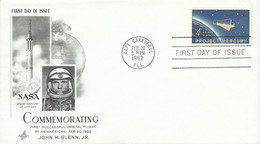 Verenigde Staten FDC Commemorating Orbital Fligfht Of John H. Glenn. Jr. 20-feb-1962 (6044) - Amérique Du Nord