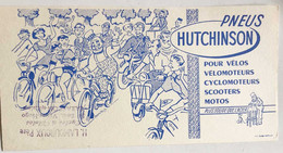 Lot 3 Buvards Pneus Hutchinson Vélos, Vélomoteurs, Scooters, Motos, Solex, Dessin De Mich, Tampon Lamouroux, Tarascon - Transporte