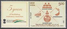 India - My Stamp New Issue 01-10-2021  (Yvert 3414) - Unused Stamps