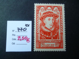 Timbre France Neuf ** 1946  N° 770 Cote 2,50 € - Neufs