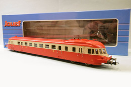 Jouef - Autorail ABJ4 X 3613 Rouge/beige Toit Rouge SNCF ép. IV DCC Sound Réf. HJ2411S Neuf HO 1/87 - Loks