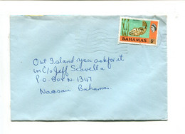 BAHAMAS - Affranchissement Seul Sur Lettre - Poisson - 1963-1973 Autonomía Interna