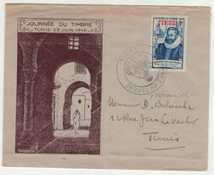 France // Ex-colonies // Tunisie // Lettre De La Journée Du Timbre Tunis Le 29.06.1946 - Brieven En Documenten