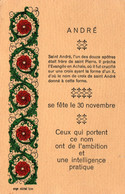 Prénom André - Se Fête Le 30 Novembre - Edition Ange Michel, Lyon - Voornamen