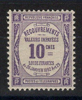 Taxe YV 44 N** Cote 3 Euros - 1859-1955 Mint/hinged