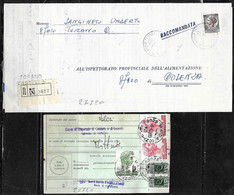 Italia/Italy/Italie: Lotto Di 6 Documenti Postali, Lot Of 6 Postal Documents. Loto Di 6 Documents Postaux - Lotti E Collezioni