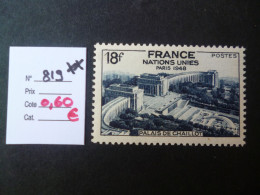 Timbre France Neuf ** 1948  N° 819 Cote 0,60 € - Neufs