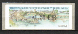 Vignette LISA 2004 77e Congrés FFAP Paris - 1999-2009 Abgebildete Automatenmarke