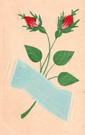 Prénom Alexandrine, Fleurs En Léger Relief - Carte Non Circulée - Voornamen