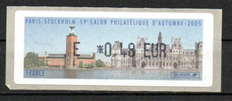 Vignette LISA 2005 Paris Stockolm 59e Salon D'automne - 1999-2009 Illustrated Franking Labels