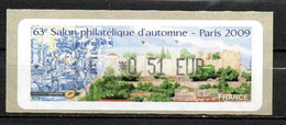 Vignette LISA 2009  63e Salon D'automne FFAP Paris - 1999-2009 Viñetas De Franqueo Illustradas
